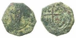 World Coins - CRUSADER STATES.Principality of Antioch.Tancred AD 1104-1112.AE.Follis.2nd type. Facing bust of Tancred