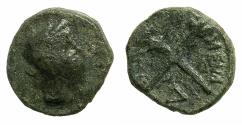 Ancient Coins - SICILY.MENAION.Under Roman rule 2nd cent BC.AE.Tetras.