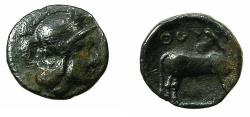 Ancient Coins - LUCANIA.THOUROI.Circa 4th cent BC.AR.Tritartomorion.