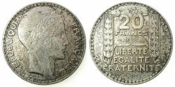 World Coins - FRANCE.REPUBLIC.AR.20 Francs 1933.