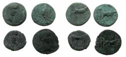 Ancient Coins - MACEDON.Uncertain Philippi?.Augustus 27 BC - 14AD.AE. Group of Four coins
