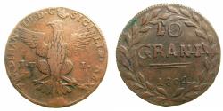 World Coins - SICILY.PALERMO.Ferdinand III Second period AD 1799-1816.AE.10 Grana.1804.