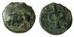 Ancient Coins - PHLIASIA.PHLIASIA.Circa 400-350 BC.AE.Dichalkous.