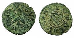 World Coins - ITALY.GUBBIO.Guildobaldo I of Montrefelto AD 1482-1508.AE.Picciolo.