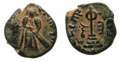 World Coins - ISLAMIC.The Caliphate of Abd Al-Malik 65-86H (AD 685-705).Fals.Mint of Sarmin.