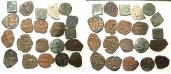 Ancient Coins - PSEUDO BYZANTINE, ARAB BYZANTINE AND EARLY OMAYYAD ISSUES. Group of 21 AE.Fals ( Folles ).