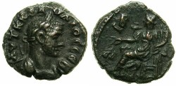 Ancient Coins - EGYPT.ALEXANDRIA.Claudius II Gothicus AD 268-270.Billon Tetradrachm.Struck AD 269/70.~#~.Dikaiosyne seated