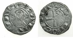 World Coins - CRUSADER STATES.Principality of ANTIOCH. Bohemond III or IV c.1149-1233 Bi.Denier. Class E .