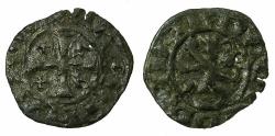 World Coins - CRUSADER STATES.CYPRUS. Janus AD 1398-1432.Billon Denier. ****Transposed legends ***