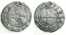 World Coins - CRUSADER STATES.Principality of ANTIOCH.Bohemond IV 1st period AD 1201-1216.Bi.Denier.class J/H mule.