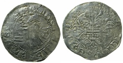 World Coins - RHODES.Philibert De Naillac AD 1396-1421.AR.Gigliato.~#~ SANTA CROSE legend.