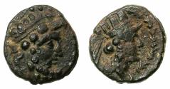 Ancient Coins - PHOENICIA.SIMYRA.Circa 2nd -1st cent BC..AE 18.5mm.Circa 1st cent BC. Zeus / Tyche.
