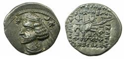 Ancient Coins - PARTHIA.Orodes II 57-38 BC.AR.Drachma.Mint of RHAGAE.