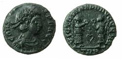 Ancient Coins - ROMAN.Constans II AD 337-350.AE.14.9mm.Mint of TREVILI ( TRIER ).