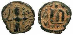 Ancient Coins - PSEUDO-BYZANTINE.7th Cent AD.AE.Follis, after Constans II ( AD 641-668 ).