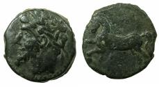 Ancient Coins - NUMIDIA.Massinissa or Micipsa circa 203-148-118 BC.AE.