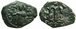 Ancient Coins - PSEUDO BYZANTINE.AE.Fals, after Constans II ( AD 641-668 ).Mint of CONSTANTINOPLE.