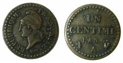 World Coins - FRANCE.1st Republic.One Centime.A6 ( 1797 ).Paris mint.