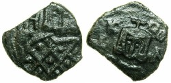 Ancient Coins - BYZANTINE EMPIRE.SICILY.Leo V The Armenian AD 813-820, with Constantine associate ruler from AD.813.AE.Follis.Mint of SYRACUSE.