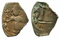 Ancient Coins - PSEUDO BYZANTINE.7th cent AD.AE.Fals ( follis ), after Constans II AD ( AD 641-669 ).