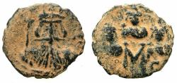Ancient Coins - BYZANTINE EMPIRE.Constans II AD 641-668.AE.Follis.Mint of CONSTANTINOPLE.