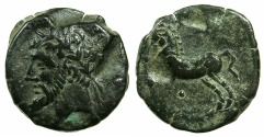 Ancient Coins - NUMIDIA.Massinissa or Micipsa circa 203-148-118 BC.AE.25.4mm