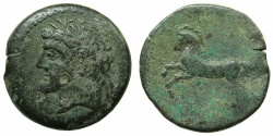 Ancient Coins - NUMIDIA.Massinissa or Micipsa circa 203-148-118 BC.AE.26.4mm