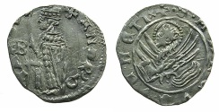 World Coins - VENICE.Andrea Contarini AD 1368-1382.AR.Soldino.2nd Type.1st.issue.issued by Edit dated 19th December 1369.~~~Sigla B.