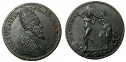 World Coins - ITALY.ROME.Papalcy. Pope Julius III ( Giovanni Maria Ciocchi del Monte ) AD 1550-1555.AE.Medal 33mm, year 3 ( AD 1552/53 )19th or 20th cent.restrike.