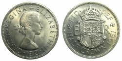 World Coins - UNITED KINGDOM.Elizabeth II 1952-2022.Cupro-Nickel.Half crown.1961.