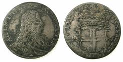 World Coins - ITALY.SAVOY.Coinage for SARDINIA.Carlo Emannuele III AD 1730-1773.Billon.5 Soldi 1738/7.1st Type. Mint of TURIN.