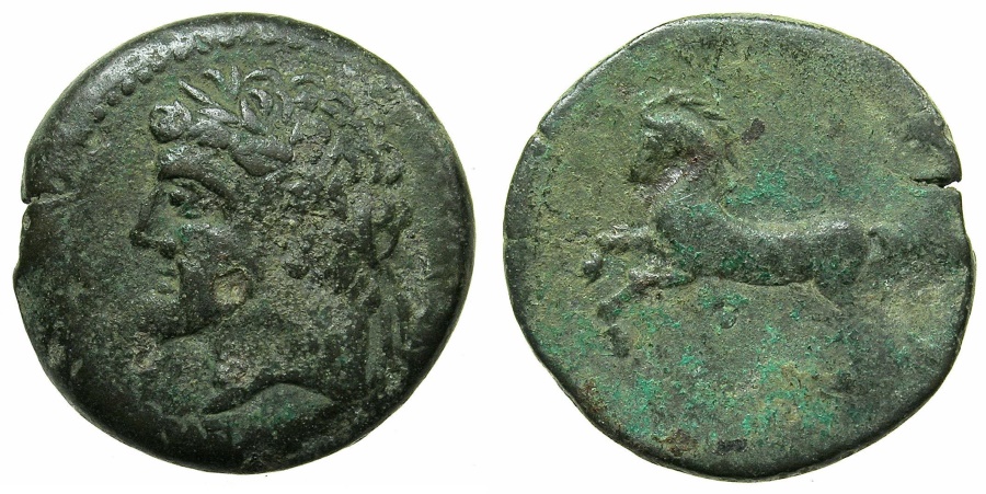 NUMIDIA.Massinissa Or Micipsa Circa 203-148-118 BC.AE.26.4mm | Greek Coins