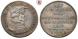 World Coins - SWITZERLAND, ZURICH, Ducat offstrike in silver 1819