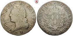 World Coins - FRANCE, Louis XV, 1715-1774, Ecu à la vieille téte 1772 I Limoges