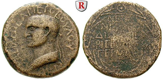 ARMENIA, KINGS OF ARMENIA, Aristobulus, Bronze year 8 = 61-62 Nicopolis ...