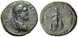 Ancient Coins - Septimius Severus AE27 "Athena" Nicopolis Mint Ovinius Tertullus