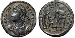 Ancient Coins - Constans I Centenionalis "Dragging Captive From Hut by Tree" Alexandria