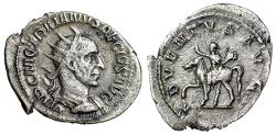 Ancient Coins - Trajan Decius AR Antoninianus "Emperor on Horseback" Toned Very Fine