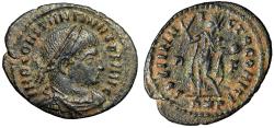 Ancient Coins - Constantine I The Great "Sol, Chlamys Flowing Behind" Rare Variety