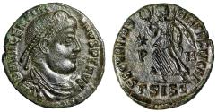 Ancient Coins - Valentinian I Nummus "Victory" Siscia Good Very Fine