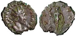 Ancient Coins - Tetricus II as Caesar "Spes Walking with Flower" Good Very Fine