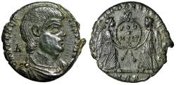 Ancient Coins - Magnentius Centenionalis "Two Victories, Christogram Above" Extremely Fine