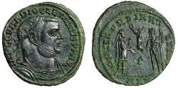 Ancient Coins - Diocletian Radiate "Receiving Victory Form Jupiter" Alexandria Extremely Fine