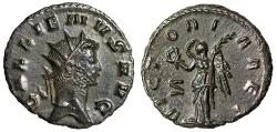 Ancient Coins - Gallienus Antoninianus "VICTORIA AET Victory, Palm" Extremely Fine