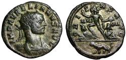 Ancient Coins - Aurelian Silvered Antoninianus "Sol, Lion in Exergue" Rome Rare