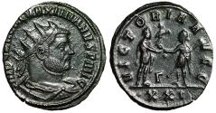 Ancient Coins - Maximian Antoninianus "VICTORIA AVGG Maximian & Diocletian" Extremely Fine