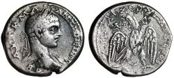 Ancient Coins - Elagabalus AR Tetradrachm "Eagle Facing, Wings Open" Antioch Very Fine