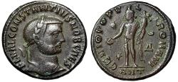 Ancient Coins - Constantius I Chlorus AE Follis "Genius" Antioch Very Fine