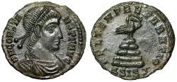Ancient Coins - Constans I "FEL TEMP REPARATIO Phoenix, Rubble" Siscia Extremely Fine