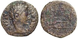 Ancient Coins - Augustus AE As "Portrait & Altar of Lugdunum" Lyons